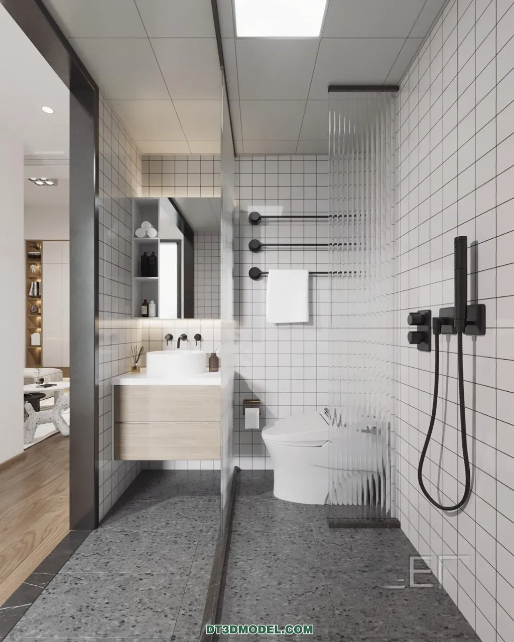 TOILET - 3D Model For Interior Design - 11466