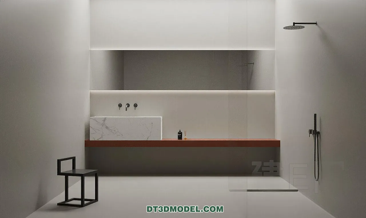 TOILET - 3D Model For Interior Design - 11468