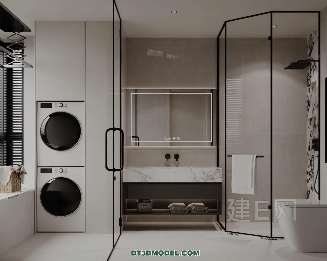 TOILET - 3D Model For Interior Design - 11470