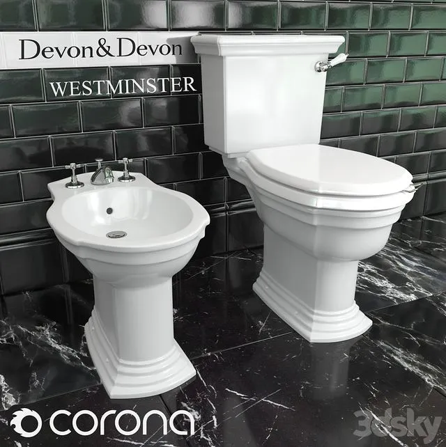 Toilet bowl and bidet Devon & Devon Westminster Free Download