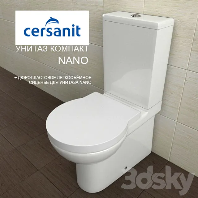 Toilet bowls COMPACT Cersanit NANO 3D Model