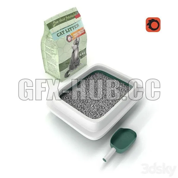 Toilet For Cats 3D Model