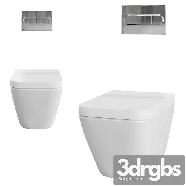 Toilet Hanging Roca 3D Model Free