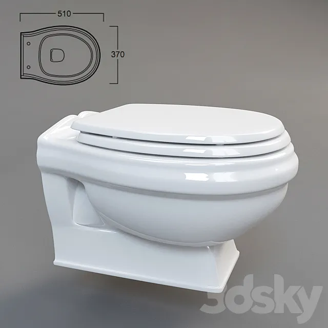 Toilet Simas Arcade AR 841 3D Model