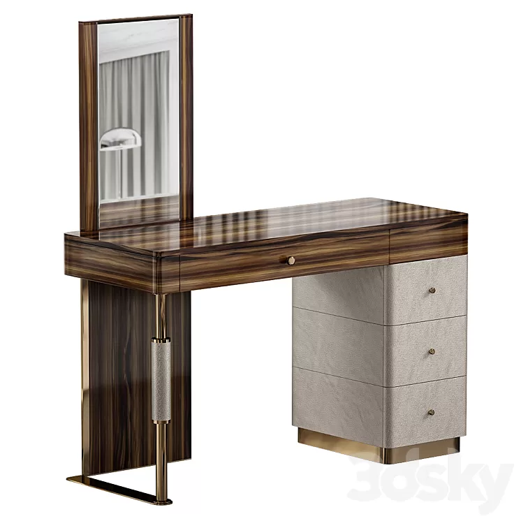 Toilet table VOLPI MARIE 3D Model Free