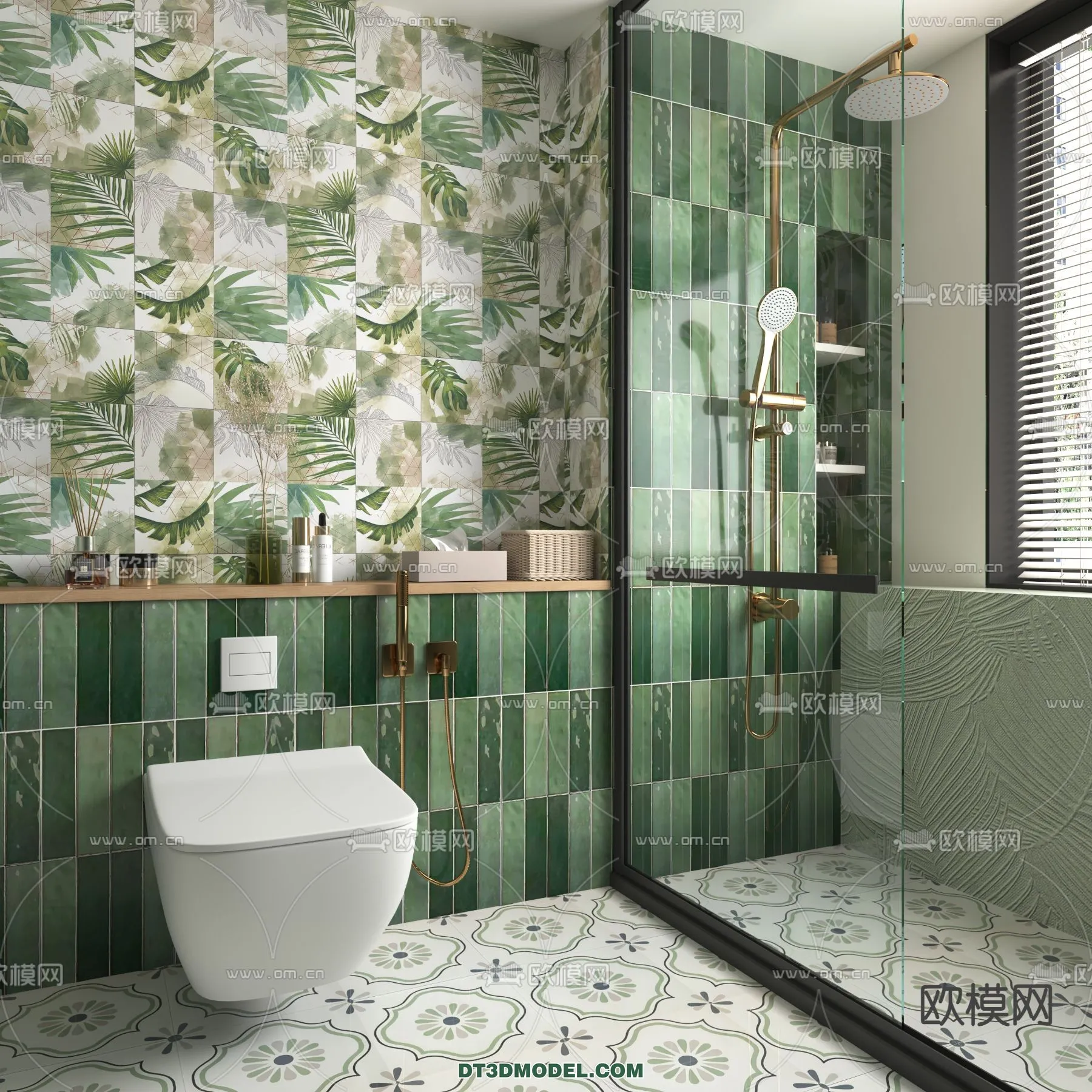 Toilet - WC - France Style - Interior 3D Scene - 053
