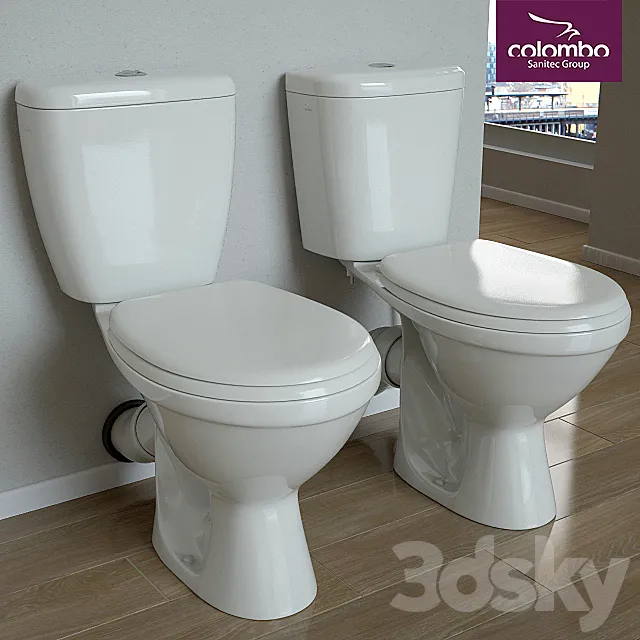Toilets-compacts “Vektor Plus” and “Vector Standard”. Colombo 3DModel