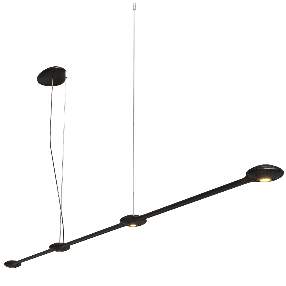 Tokio. - Pendant lamp Carbon custom sizes 3D Model