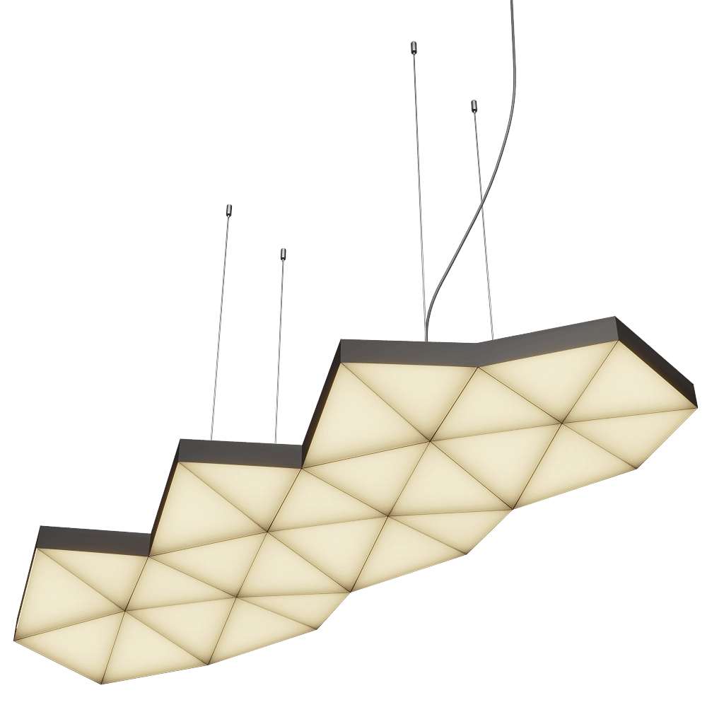 Tokio. - Pendant lamp Tri light 26 3D Model