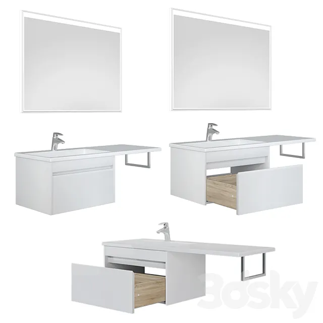 Tokyo hanging furniture set 110_120_130 L _ R 3D Model