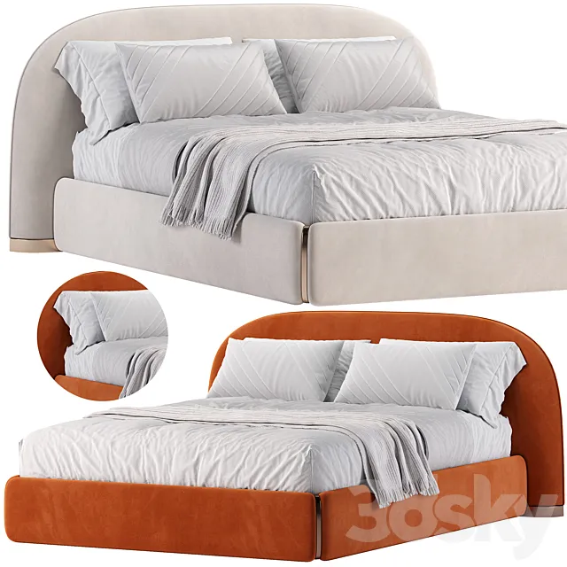 TOLEDO Bed by Black Tie 3D Model