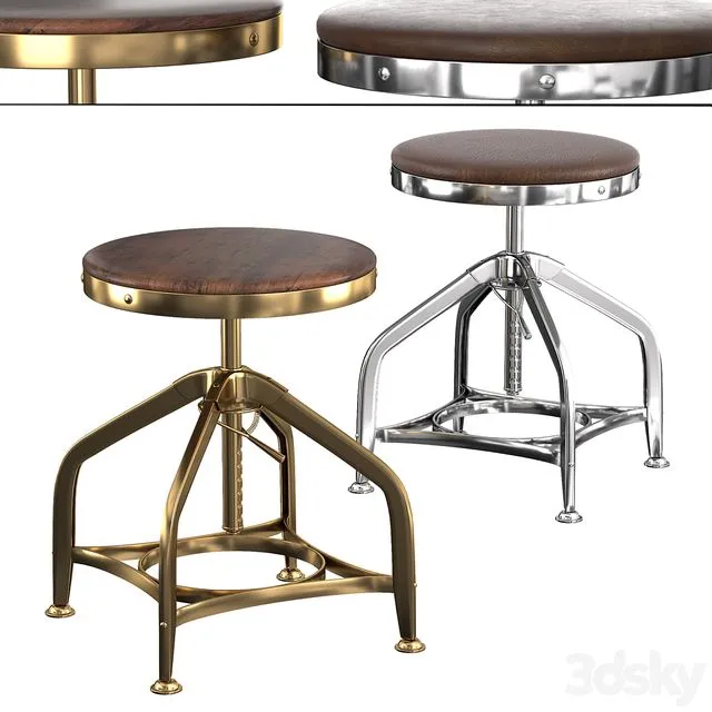 TOLEDO dining stool 3D Model