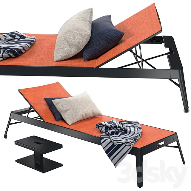 Tolix Azur Sun Lounger + Side Table Free Download