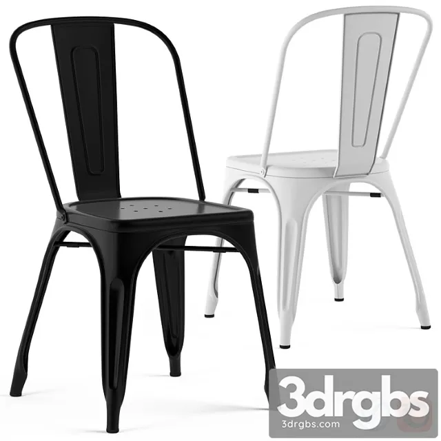 Tolix chairs 2 3D Model Free