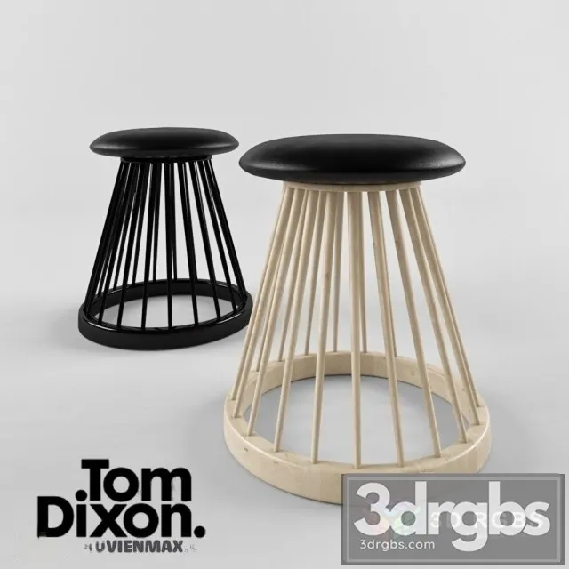 Tom Dixon Fan Stool 3D Model Free