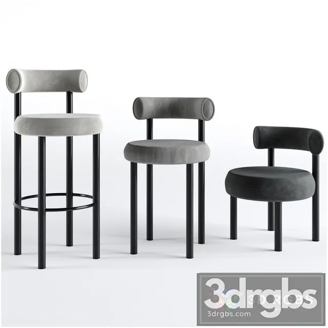 Tom Dixon FAT Chair Collections 3D Model Free