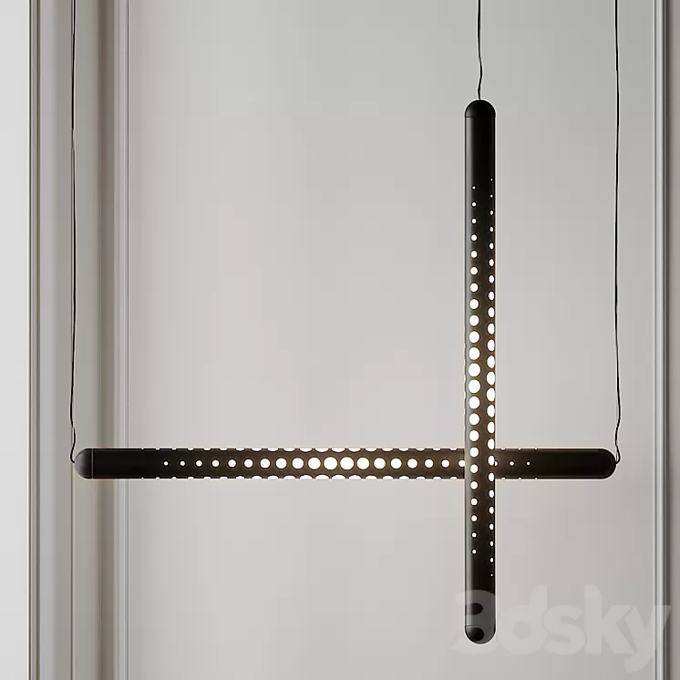 Tom Dixon Tube TD TP01BLKEU Black 3D Model