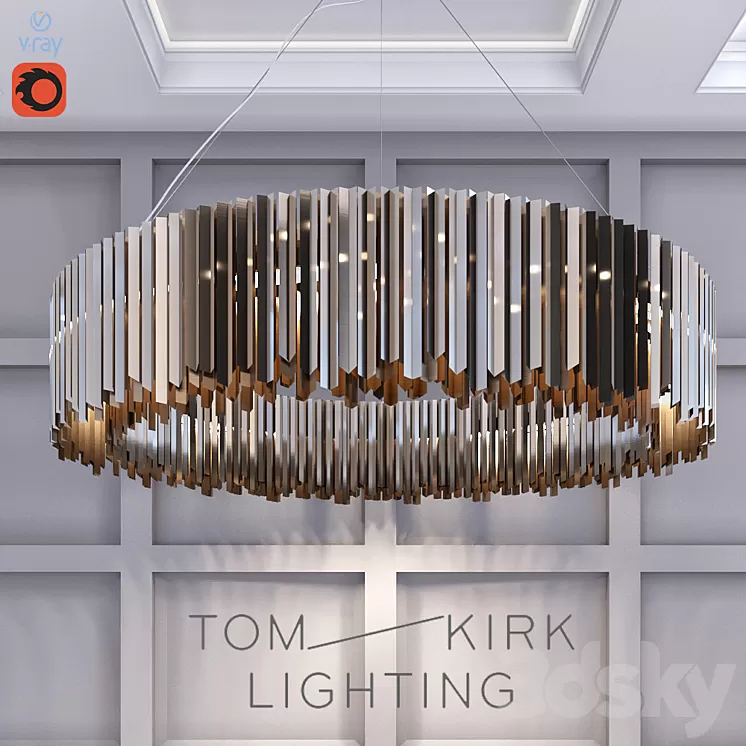 Tom Kirk Llighting Facet Chandelier 3D Model