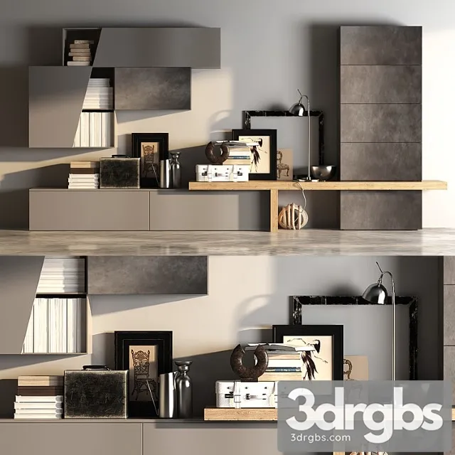 Tomasella mobili shelving 2 3D Model Free
