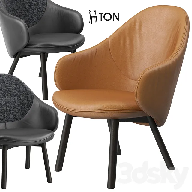 Ton Alba lounge armchair 3DModel