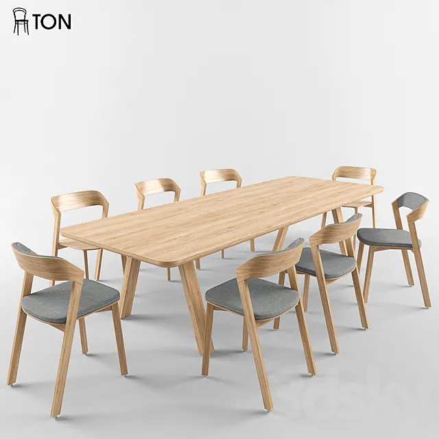 Ton Merano chair + Table stelvio Free Download
