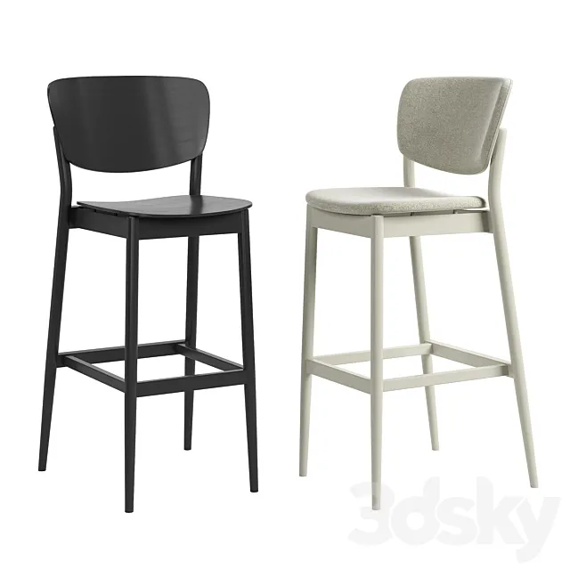 TON Valencia Barstool 3D Model