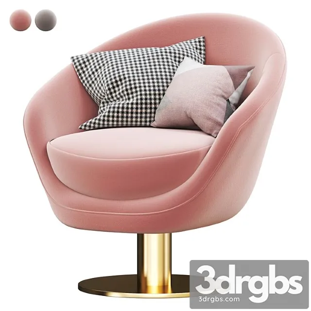 Tonda swivel armchair