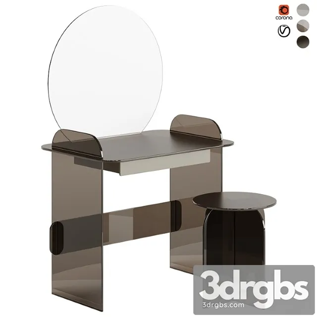 Tonelli sgabello opalina dressing table