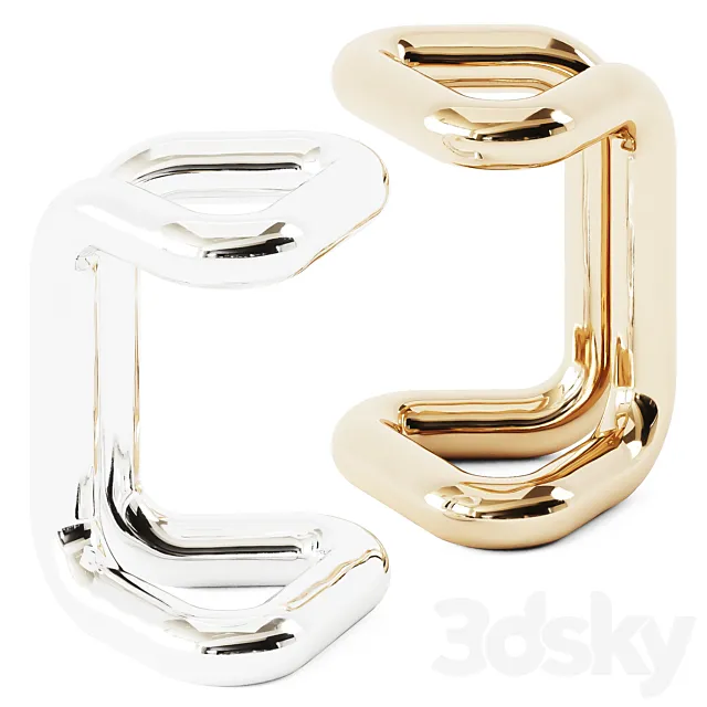 Toni Grilo Line Stool _ Curved chair 3DModel