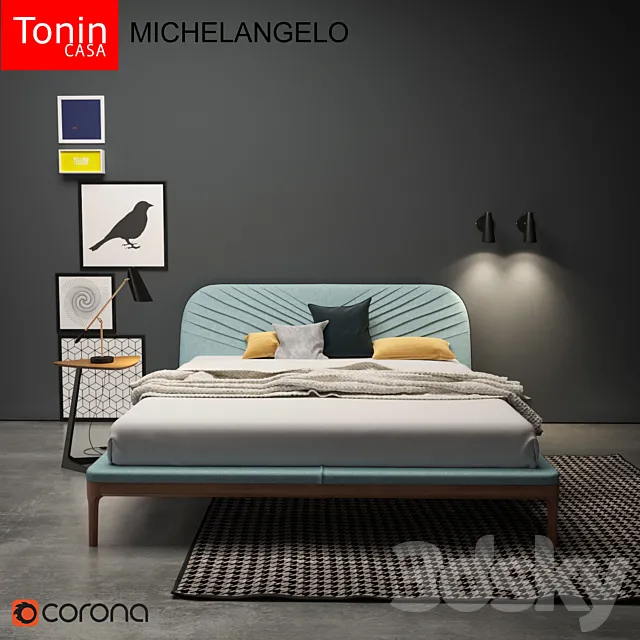 Tonin Casa Letti MICHELANGELO 3DModel