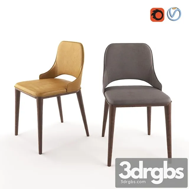 Tonin casa malva chair 2 3D Model Free