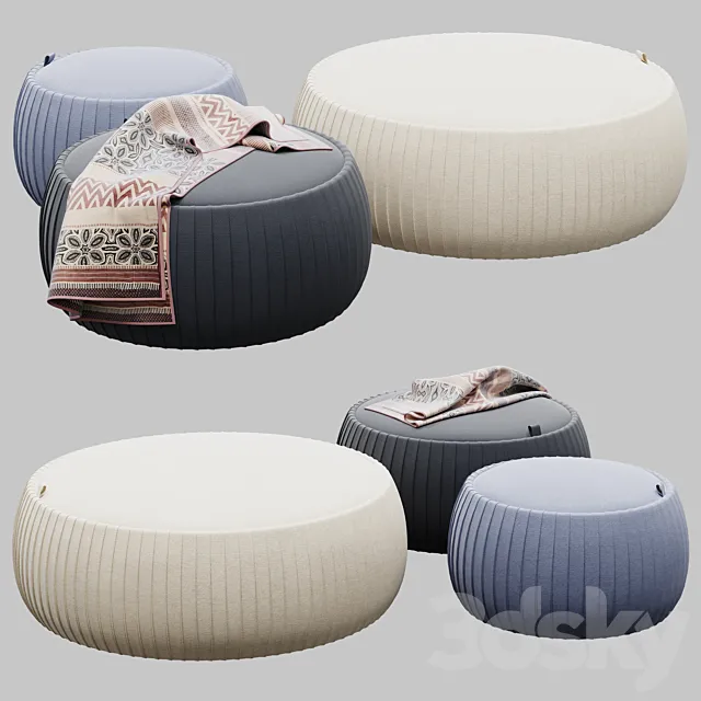 Tonin Casa PLISSÈ | Storage pouf Free Download