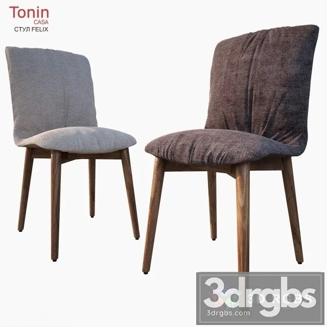 Tonin Stul Felix Chair 3D Model Free