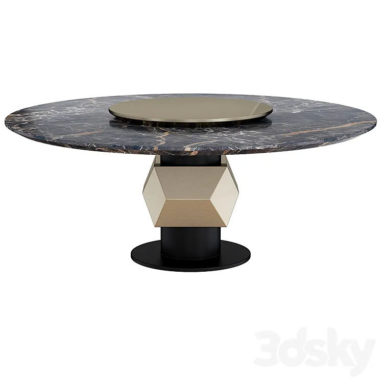 Tonino Lamborghini Casa TL-2920 Dining Table 3D Model Free