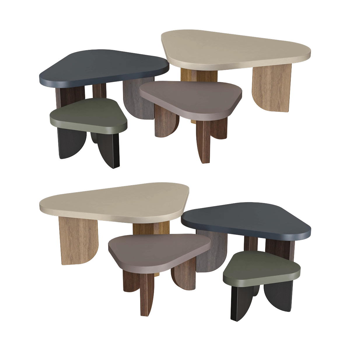 Tony Roaks - Coffee table Cobble 3D Model