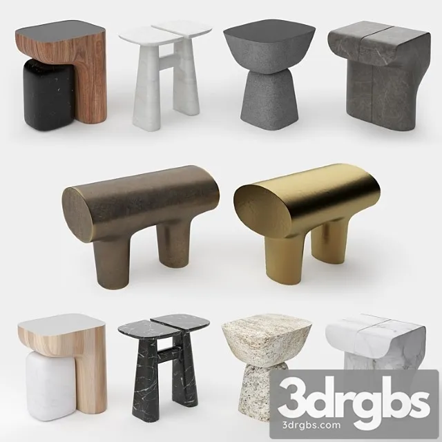Toolsgalerie Stool 3D Model Free