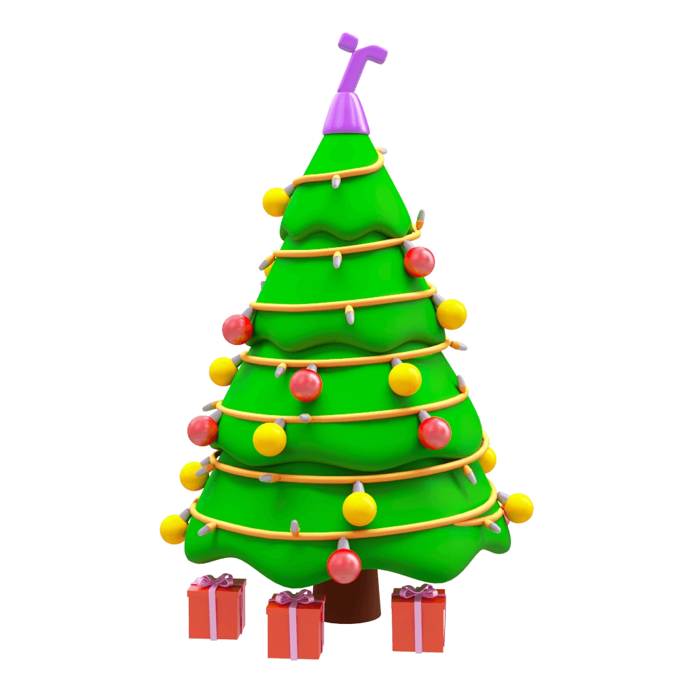 Toon Project - Christmas tree 3D Model