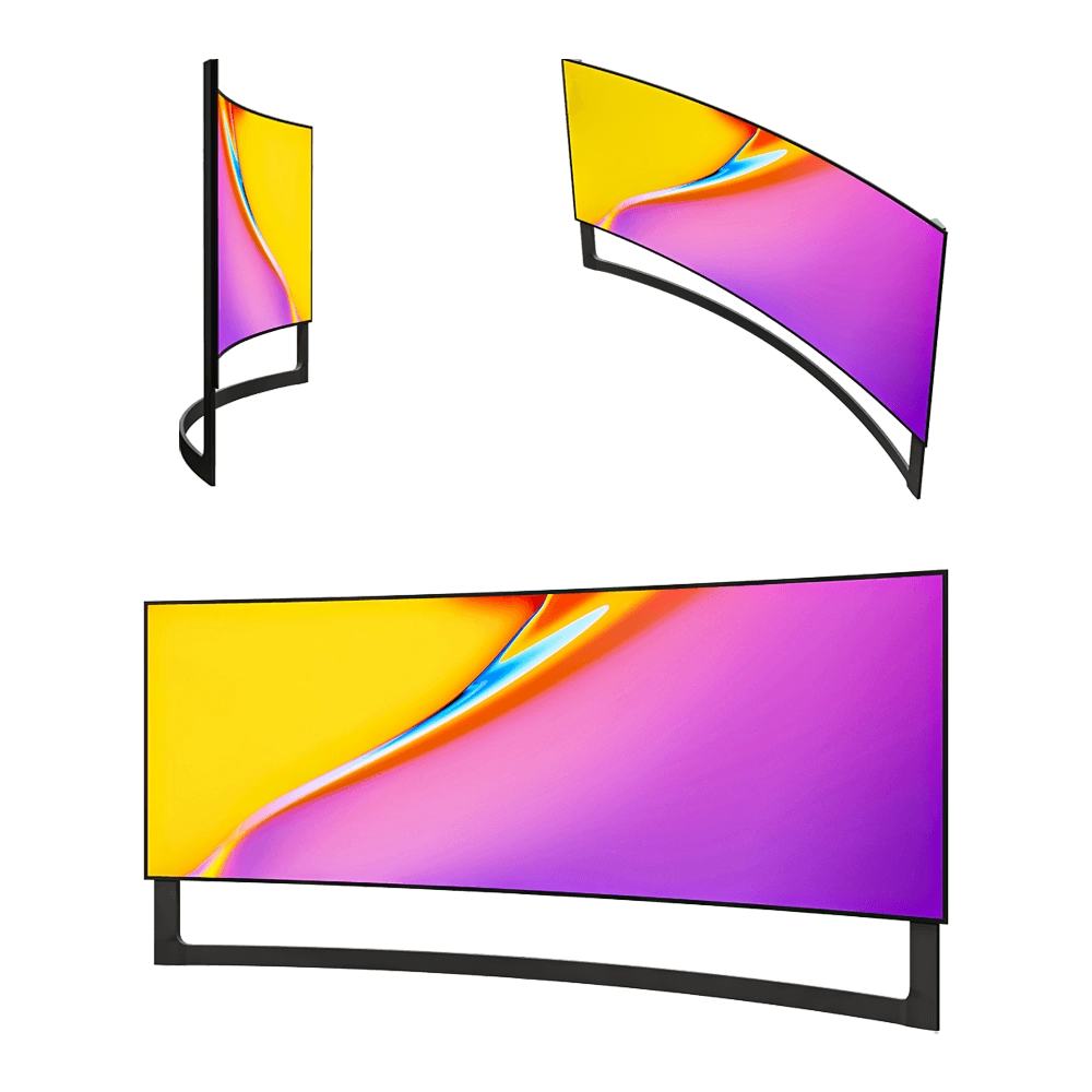 Toon Project - Curved TV 3D Model