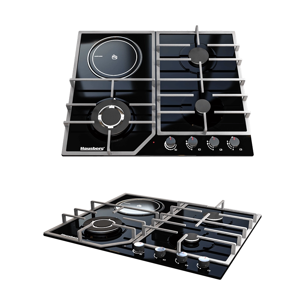 Toon Project - Gas stove Hausberg with 4 burners 3D Model