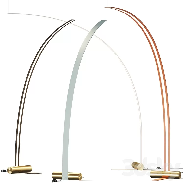 Tooy Nastro Arc Floor Lamps 3D Model Free