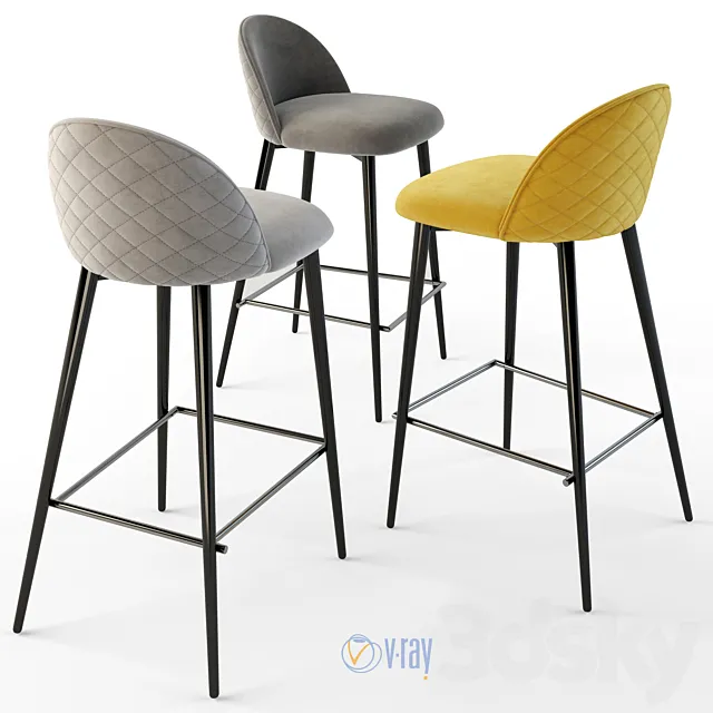 Top concept. Bar stool Marcus. 3D Model