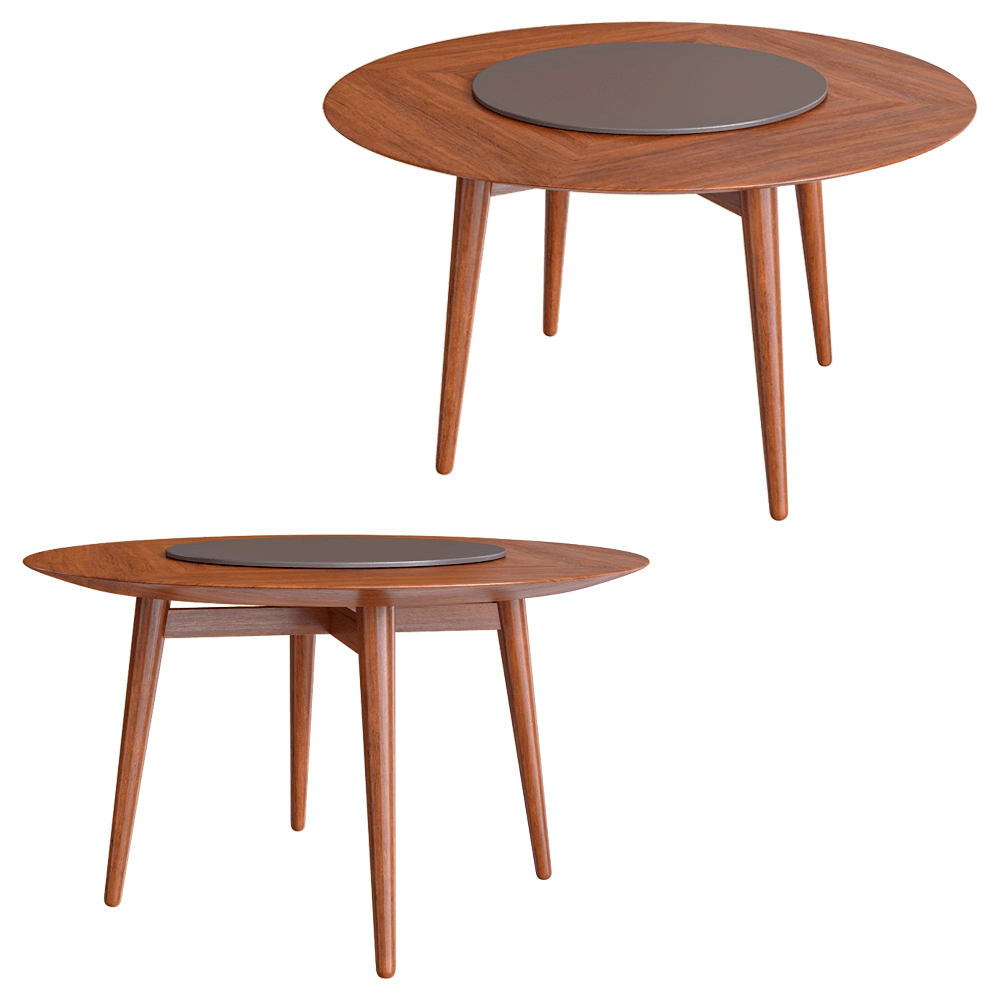 Top concept - Round dining table Wilson 136 3D Model