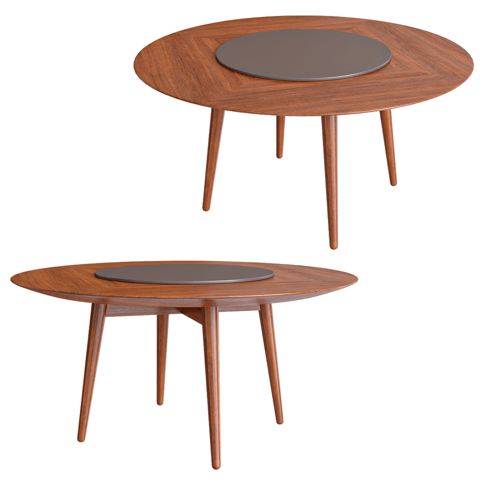 Top concept - Round dining table Wilson 160 3D Model