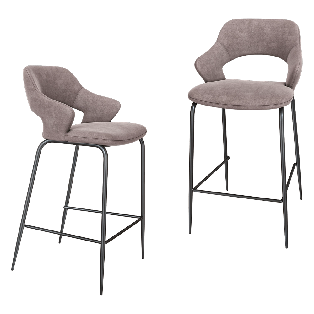 Top concept - Semi-bar chair Woddy 3D Model