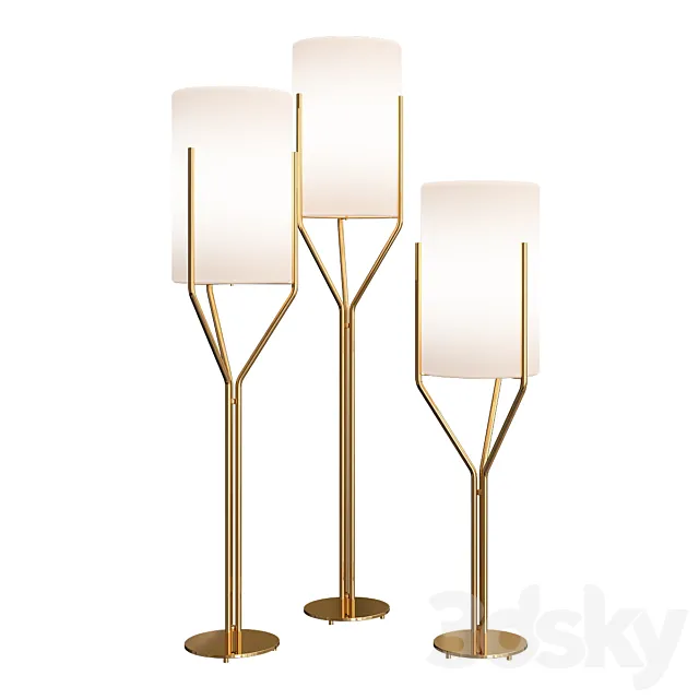 Top floor lamps for home decor 3D Model