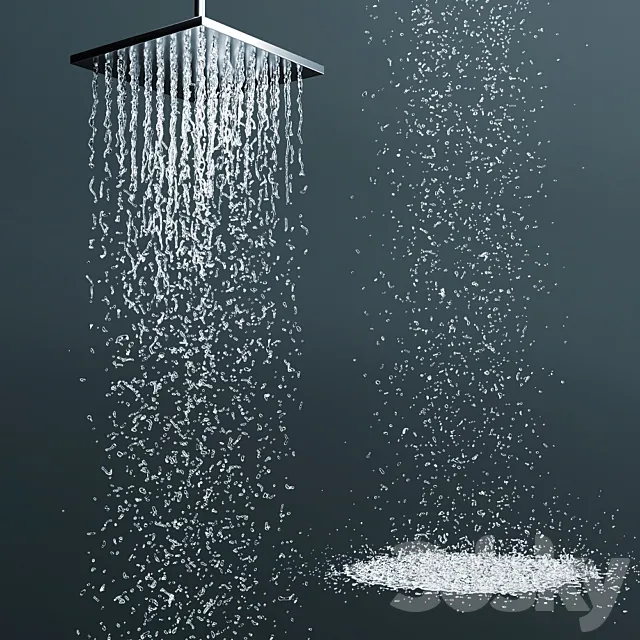 Top Shower Jacob Delafon Katalyst E13696-CP 3D Model