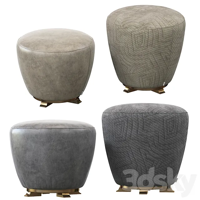 Topaze stool giorgetti 3D Model