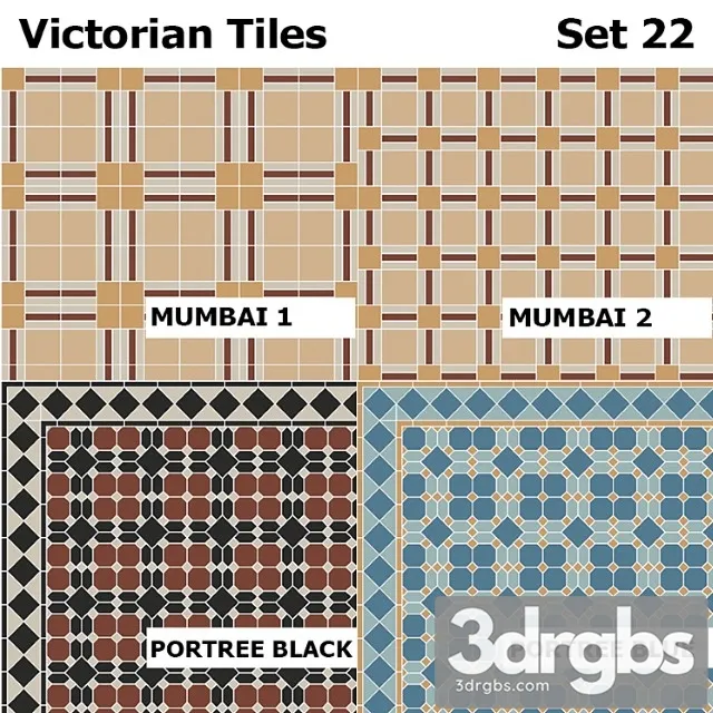Topcer Victorian Tiles Set 22 3D Model Free