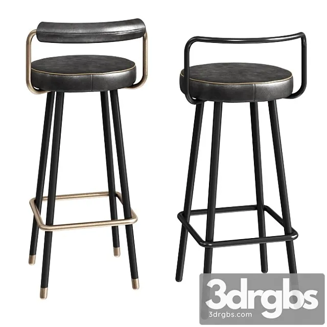 ToposWorkshop Block BA Bar Stool 3D Model Free