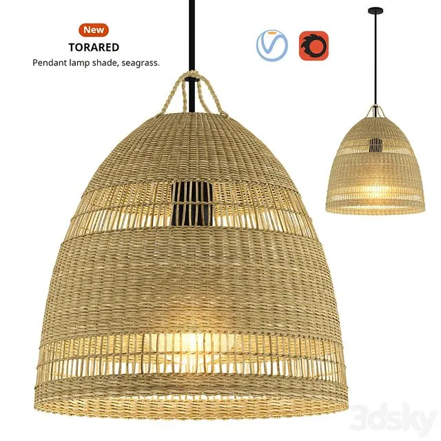 TORARED pendant Lamp shade for IKEA 3D Model